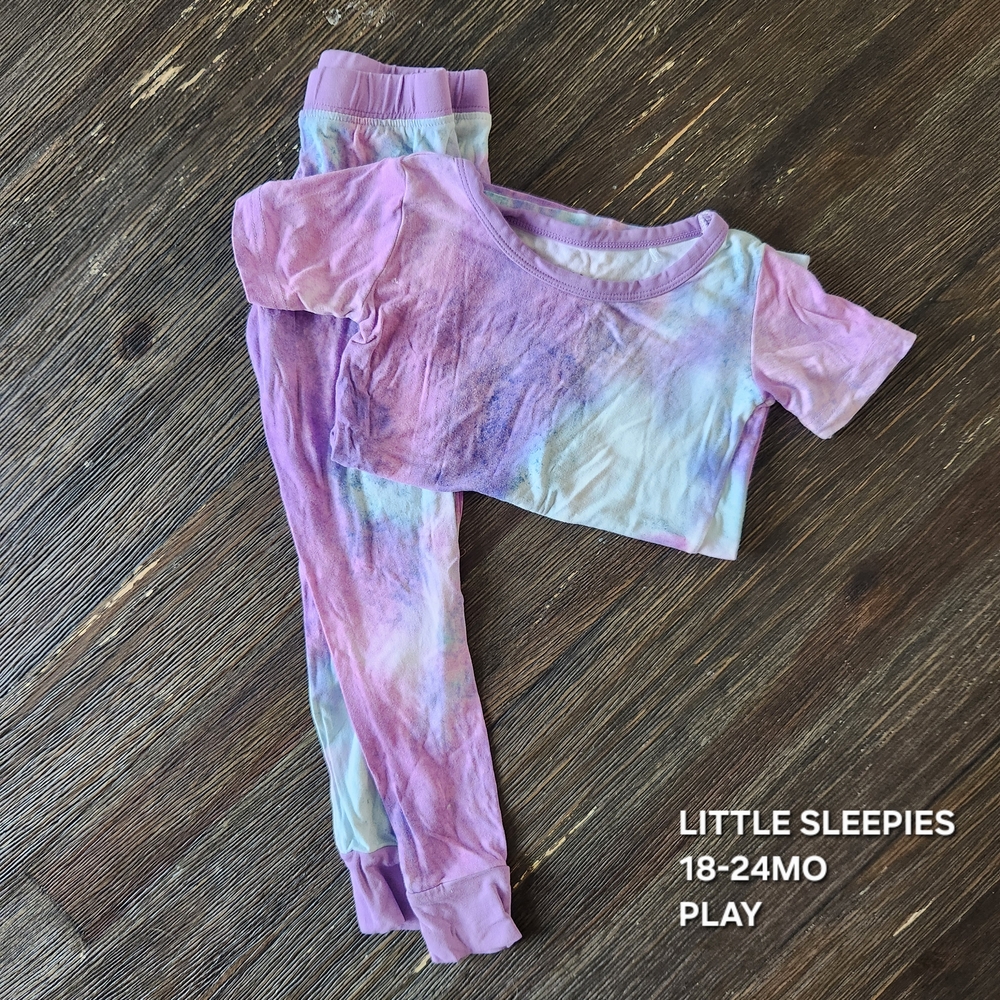 Little Sleepies Tie-Dye Kids Pajama Set